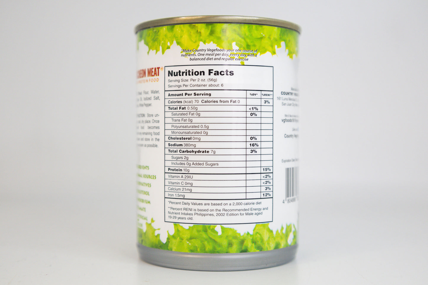 Vegefoods Ve-G-Luncheon Meat (12.35 Oz. / 350g)
