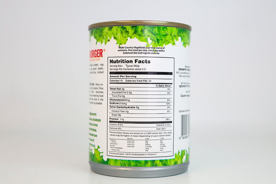 Vegefoods Ve-G-Burger (13.23 Oz. / 375g)