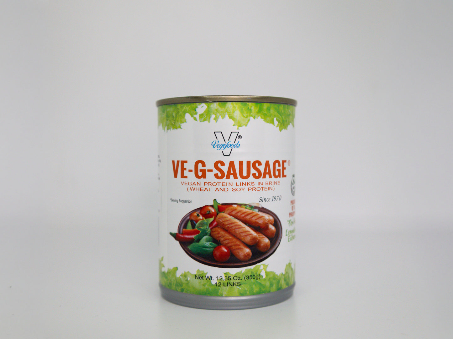 Vegefoods Ve-G-Sausage (12.35 Oz. / 350g / 12 Links)