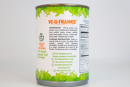 Vegefoods Ve-G-Franks (12.35 Oz. / 350g / 9 Franks)